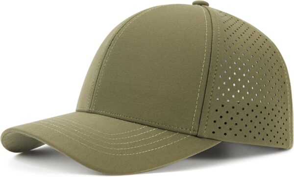 Men Quick Dry Baseball Cap Laser Cut Mesh Ball Curved Brim  Hat