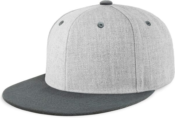 Flat Bill Visor Classic  Hat Blank Adjustable Brim High Top End Trendy Color Style Plain Tone Baseball Cap